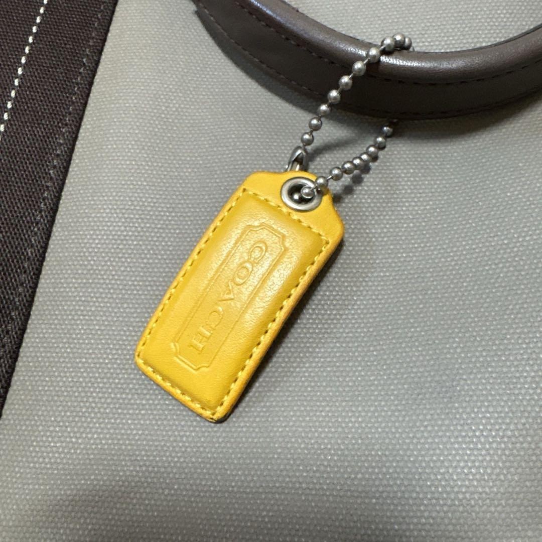 Coach F70832 Weekend Tote Bag Beige Canvas Authentic thumbnail 14