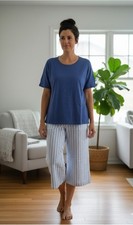 Womens 2-Pc Pajama/ Lounge Seperates Size Small