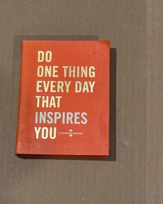 Do One Thing Every Day That Inspires You (2015) A Creativity Journal FB Like New