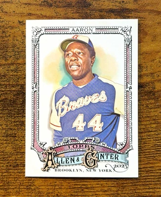 Topps 2025 Allen & Ginter Hank Aaron #13 Atlanta Braves Base Set - Bild 1 von 2