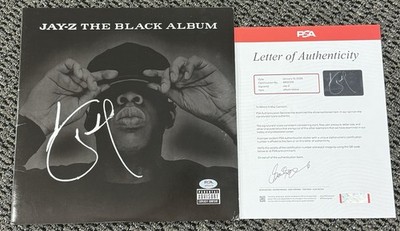 Jay Z Shawn Carter Signed Autograph 2003 The Black Album Vinyl LP