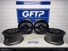 Aftermarket Oz Racing 18x9 5x114.3 Et45 Wheel Set Wheels Black 12 Spoke