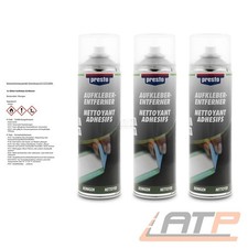 3x 500ml PRESTO AUFKLEBER-ENTFERNER ETIKETTEN STICKER KLEBEBAND KLEBSTOFF