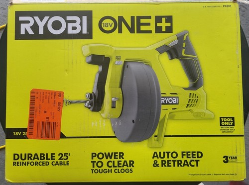 RYOBI P4001 ONE 18V Volt 25ft Cable Drain Auger (Tool Only) 33287168927 - View #12