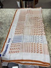  RARE 1960  POP-ART  Vintage  PERCENTAGE'S  Silk Scarf  RUDI GERNREICH 