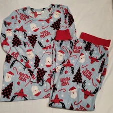 Maurices Women’s Very Merry Thermal Pajama Set Top & Pants Size Small Christmas