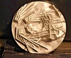 Seventh Commandments Coin Sterling Silver Charter Edition Designer Chaim Gross