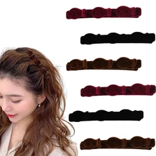 Braided Hair Clips for Women and Girls - Black, Red, Brown Duck Billed Hair 