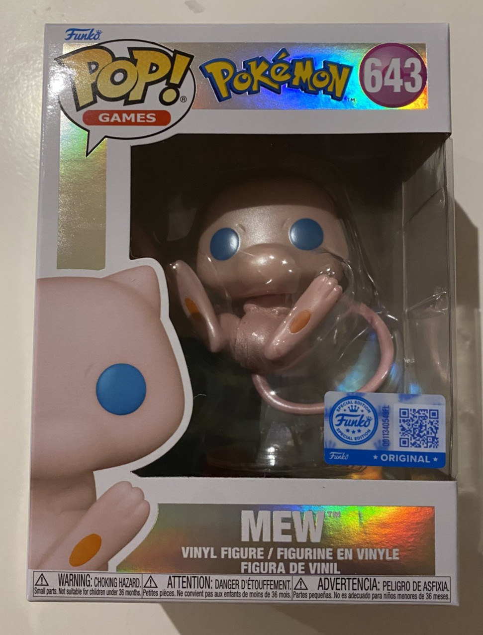 Nuevo Funko Pop Perlado #643! Pokemon Center Edición Limitada ✅Envío Rápido