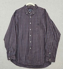Ralph Lauren Polo Mens Button Down Shirt Blake Plaid Blue Sz XL Long Sleeve
