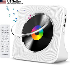 Gueray CD Player Portable Bluetooth Desktop for Home with White