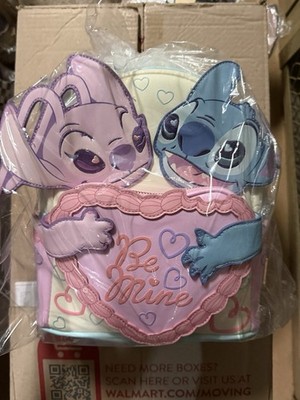 Loungefly Disney Lilo & Stitch Be Mine Stitch & Angel  display picture 3