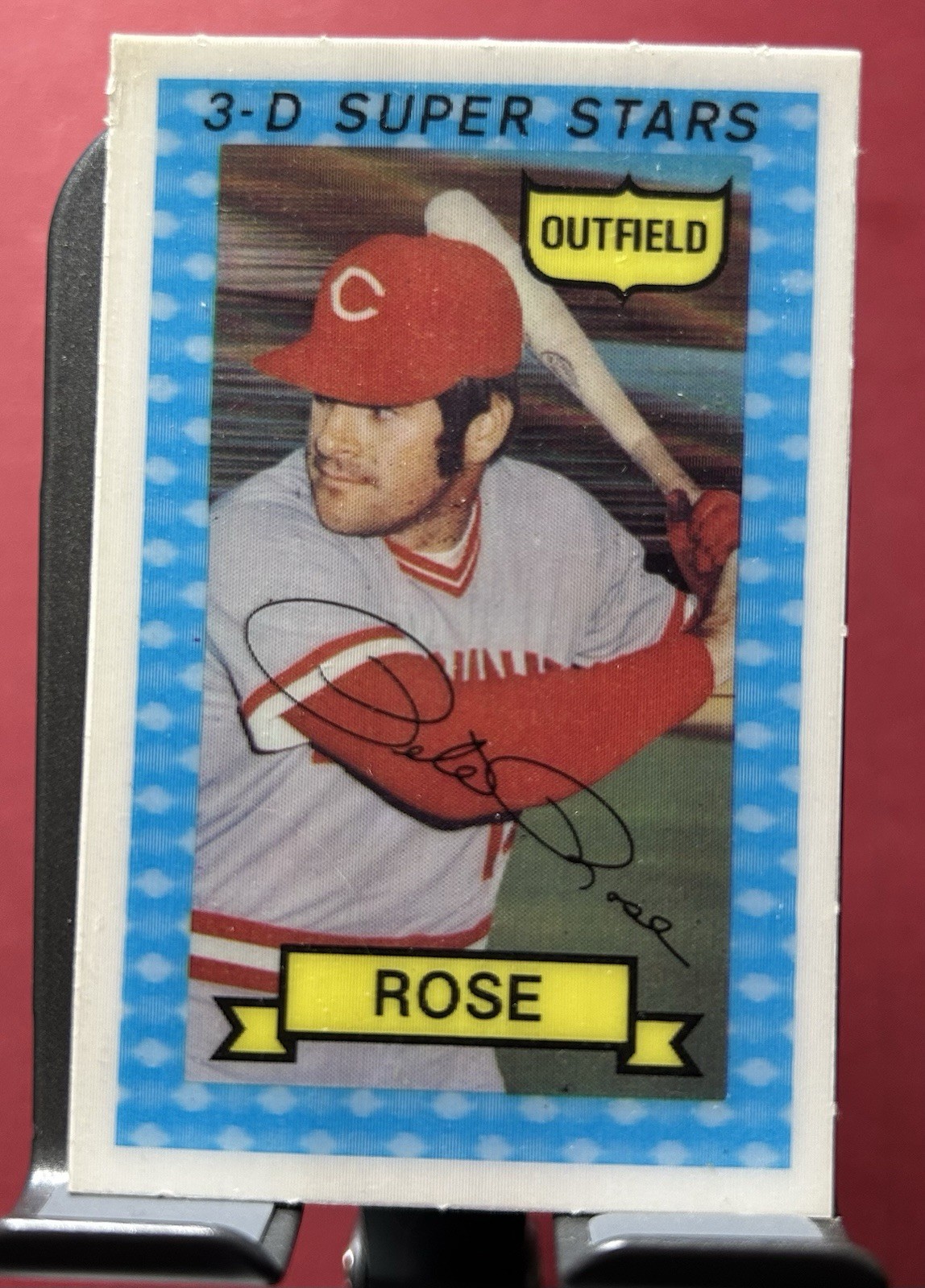1974 Kelloggs 3-D Super Stars #38 PETE ROSE Reds EX-Mint