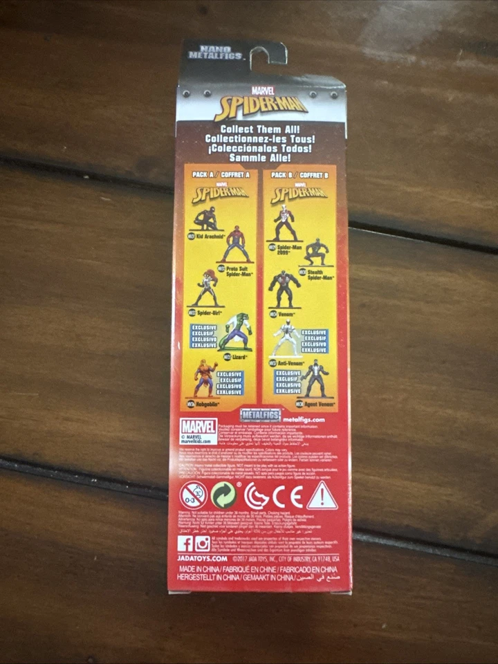 Nano Metalfigs 5 Pack Venom Spiderman Anti Venom Agent Venom Marvel Universe - Image 2 of 2