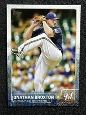JONATHAN BROXTON #666 2015 Topps Baseball QTY Milwaukee Brewers