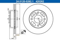 Bremsscheibe Vorne Ate 24.0120-0262.1 FüR Suzuki