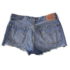 Levi's 501 Shorts 32 Button-fly Cut Off High Rise Frayed Hem