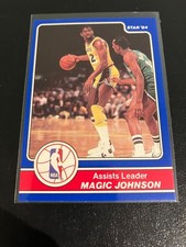 RARE! 1984 Star.  Earvin Magic Johnson #17. NBA ASSISTS LEADER