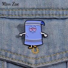 Comedy Cartoon Anime Enamel Pins Custom Fantastic Towel Brooches Lapel Badges Fu