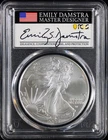 2024 Silver Eagle PCGS MS70 Damstra Signed First Day of Issue
