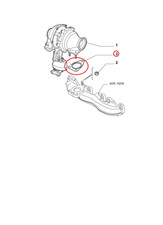 Gasket Estate Turbocharger Fiat Bravo - Lancia Delta Genuine 55212785