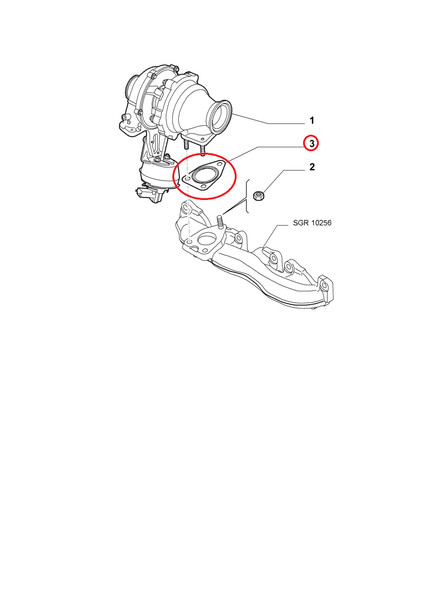 Originale Turbolader Dichtung FüR Fiat Bravo Lancia Delta 55212785-image