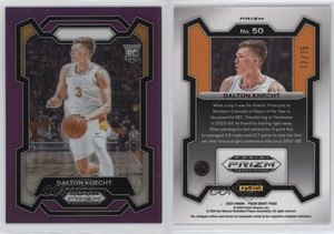 2024 Panini Prizm Draft Picks Purple Prizm /75 Dalton Knecht #50 Rookie RC