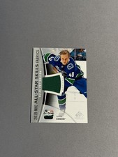 2019-20 SP Game Used #AS-EP Elias Pettersson 2019 NHL All-Star Skills Fabric