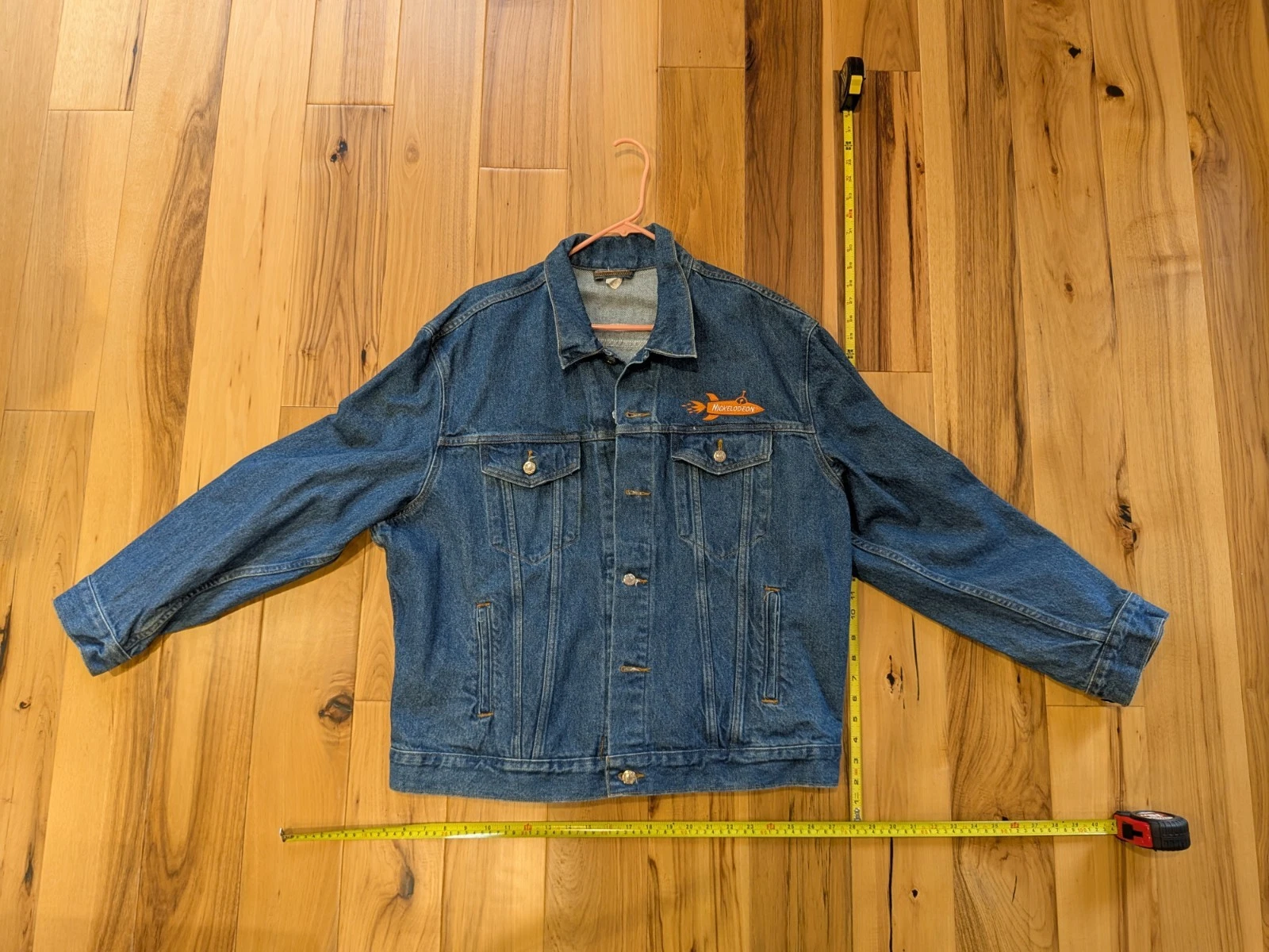 Vintage 90s Nickelodeon Denim Jacket Mens XXL Promo