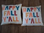 Mainstays Fall Leaves / Happy Fall Yall Outdoor Throw Pillows Lot of 2 or 1  — photo 5