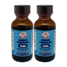 Dr Sana Iodine Tincture. First Aid Antiseptic. For Minor Wounds. 1 oz. Pack of 2