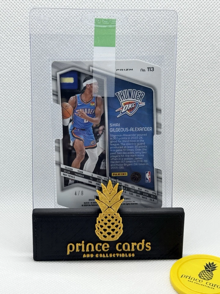 2023-24 Panini Spectra Universal Die-Cut #113 SHAI GILGEOUS-ALEXANDER /8 - Image 2 of 2