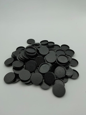 Lot of 100 25Mm round Bases for Warhammer 40K & Aos Games Workshop Wargame Bitz