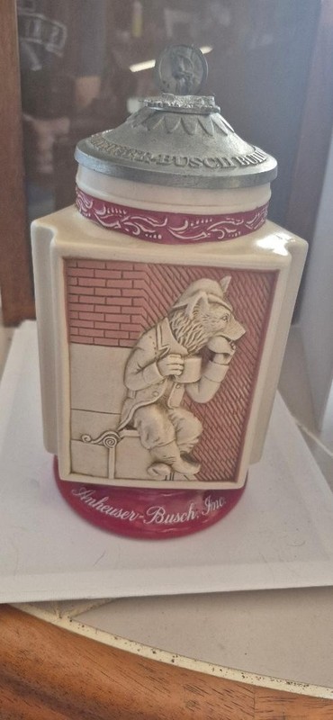 Anheuser Busch St Louis Brewery Icons 2001 Ceramarte Budweiser Stein