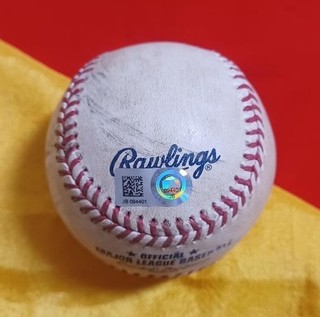 SEUNG HWAN OH Rookie (PITCH Foul) ADRIAN GONZALEZ 5/14/2016 Game Used CARDINALS