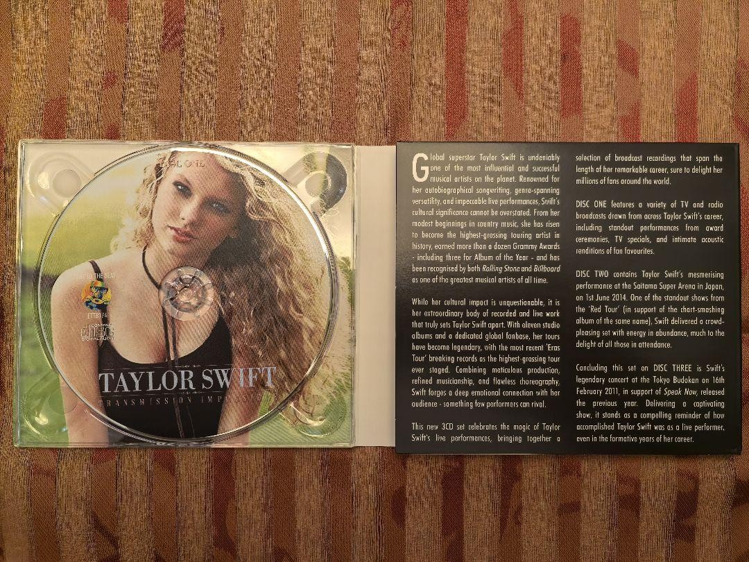 洋楽 Taylor Swift Transmission Impossible 3CD Taylor Swift Transmission Impossible 3CD Box Set or Used | eBay
