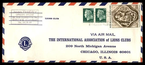 Mayfairstamps France Brive to Chicago IL Cover aax_14011