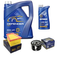SCT Inspektionspaket 6L Mannol 10W-40 FüR Dacia Duster Logan MCV 1.6 16V Renault
