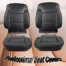 Front Perf Leather Seat Cover Black For 2014-2019 Gmc Sierra 1500 2500hd 3500hd Front Perf Leather Seat Cover Black For 2014-2019 Gmc Sierra 1500 2500hd 3500hd