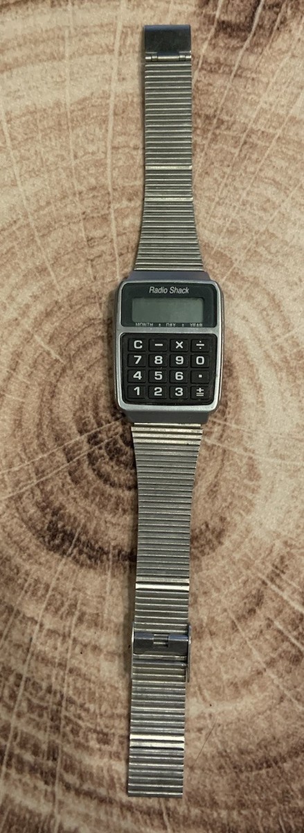 Vintage Radio Shack Digital Watch Calculator Quartz Alarm Cat 63-5021