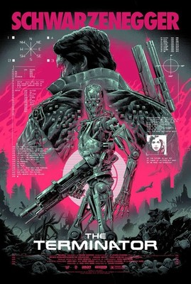 The Terminator Movie Poster LUKE PREECE Variant Cellar Door Gallery
