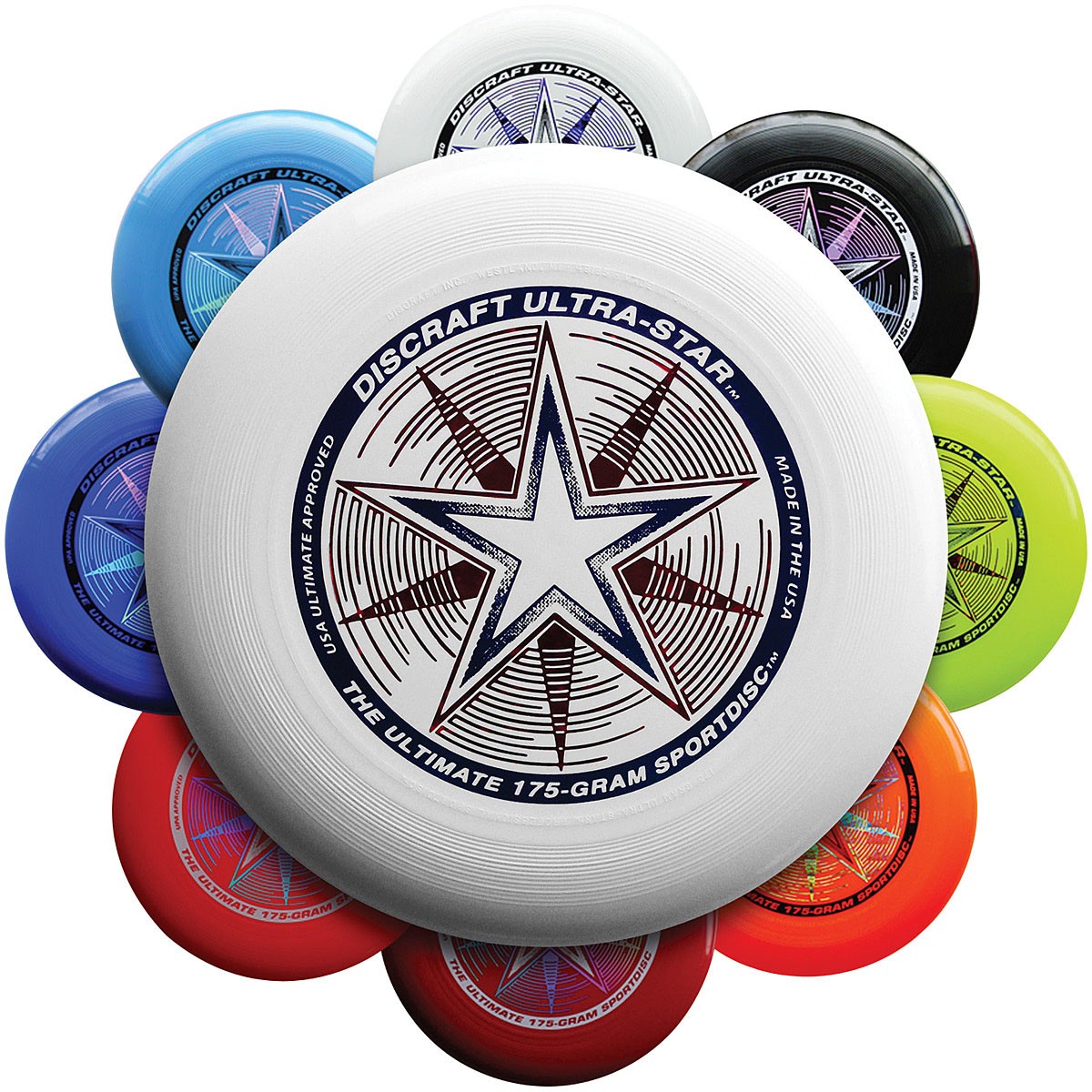 Discraft Ultra-Star 175g Disc Golf Disc - Professional Durable Polypropylene 6190₽