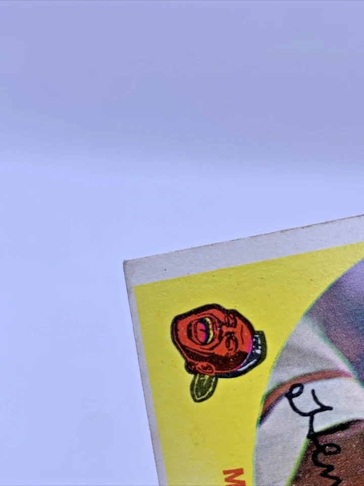 1959 Topps - Hank Aaron #380 Milwaukee Braves RAW EX sin pliegues envío gratuito Foto 4 de 4