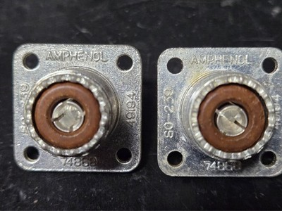 Amphenol SO-239 UHF Female Panel / Flange Mount Aluminum Canada NOS Lot 2