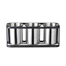 Silverware Caddy for Countertop Kitchen Utensil Holder Stainless Steel Utensi...