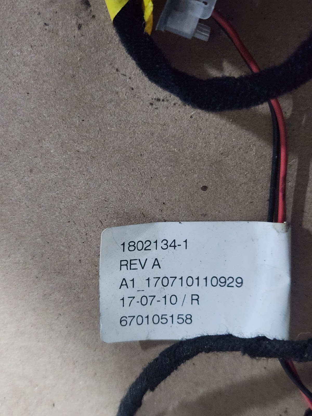 2017-2021 Maserati Ghibli Dashboard Wire Harness 670039504 OEM