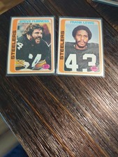 1978 Pittsburgh Steelers Topps -Steve Furness #214 & Frank Lewis # 431