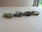 VTG Hot Wheels Redline Military Tank, Gunslinger Jeep, Van , Gunbucket - (Read)