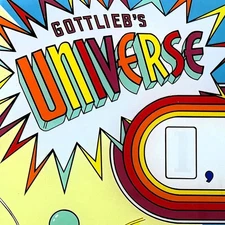 Gottlieb Universe Pinball Machine Game Backglass Silkscreened NEW