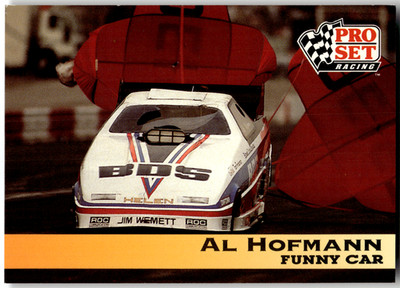 1992 Pro Set Racing #121 AL HOFMANN Blower Drive Service Ford Probe NHRA